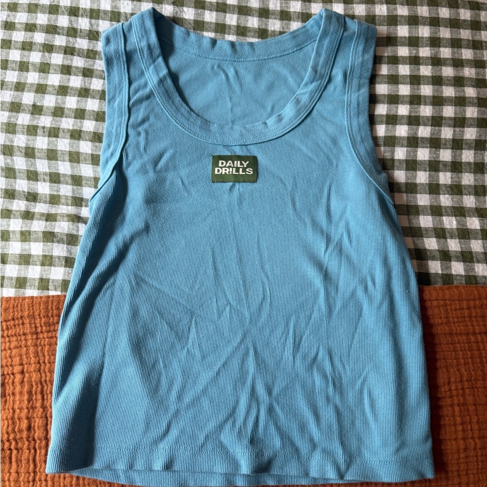 NWOT Daily Drills Blue Tank Top
